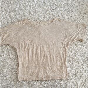 Zenana Outfitters Beige Short Sleeve Top